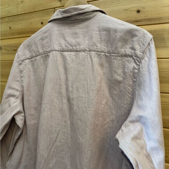 Frank & Eileen Size XL Eileen Mauve Pink Relaxed Button Front Collared Blouse - Picture 8 of 13